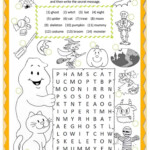Halloween Wordsearch Worksheet Free ESL Printable