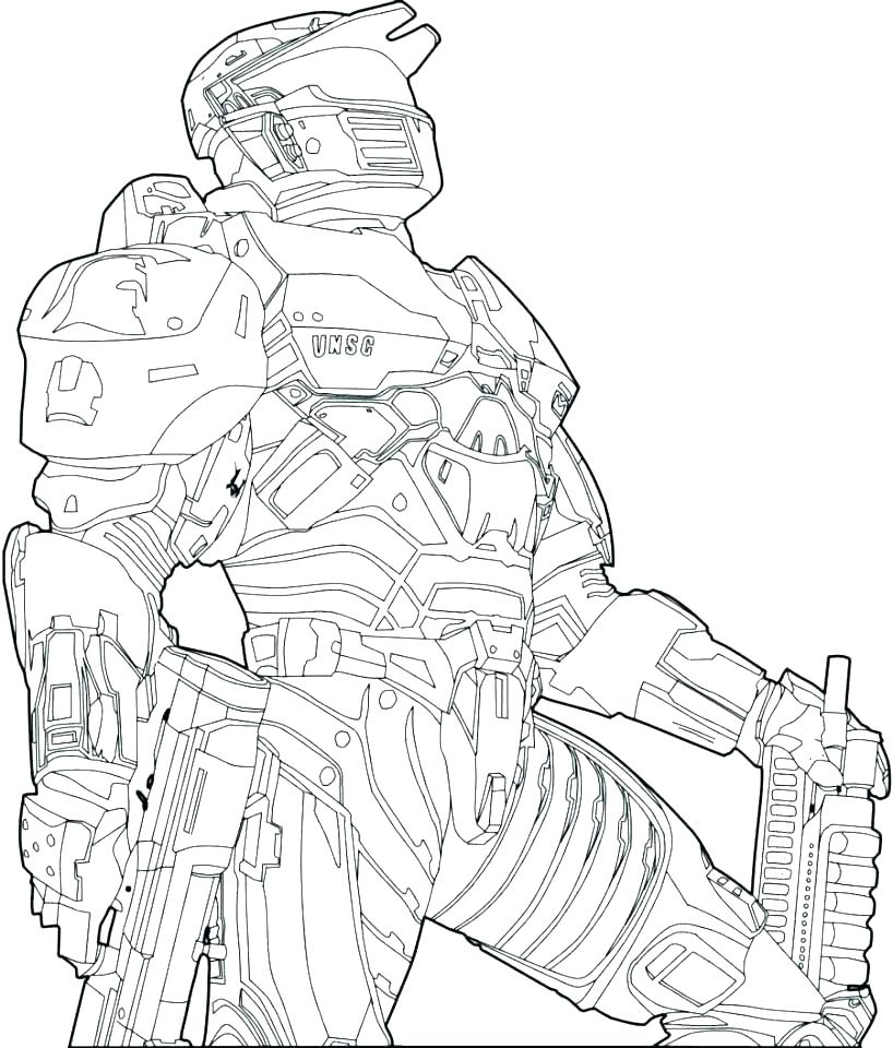 Halo 4 Master Chief Coloring Pages At GetColorings 