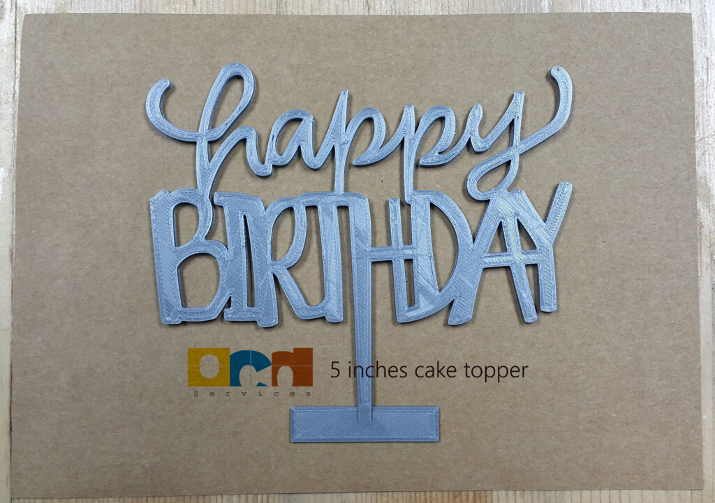 Happy Birthday Cake Topper 3D Print Model CGTrader