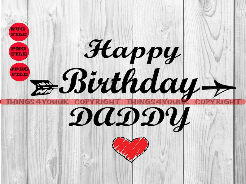 Happy Birthday Daddy We Love You SVG Onesie Card Etsy