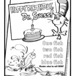 Happy Birthday Dr Seuss Coloring Pages Printable Enjoy