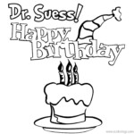 Happy Birthday Dr Seuss Coloring Pages XColorings