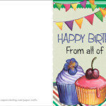 Happy Birthday From All Of Us Card Free Printable