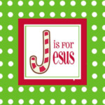 Happy Birthday Jesus Printable Gift Tag Or Sticker Label 2