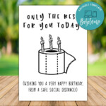 Happy Birthday Wishes During Quarantine Time Card