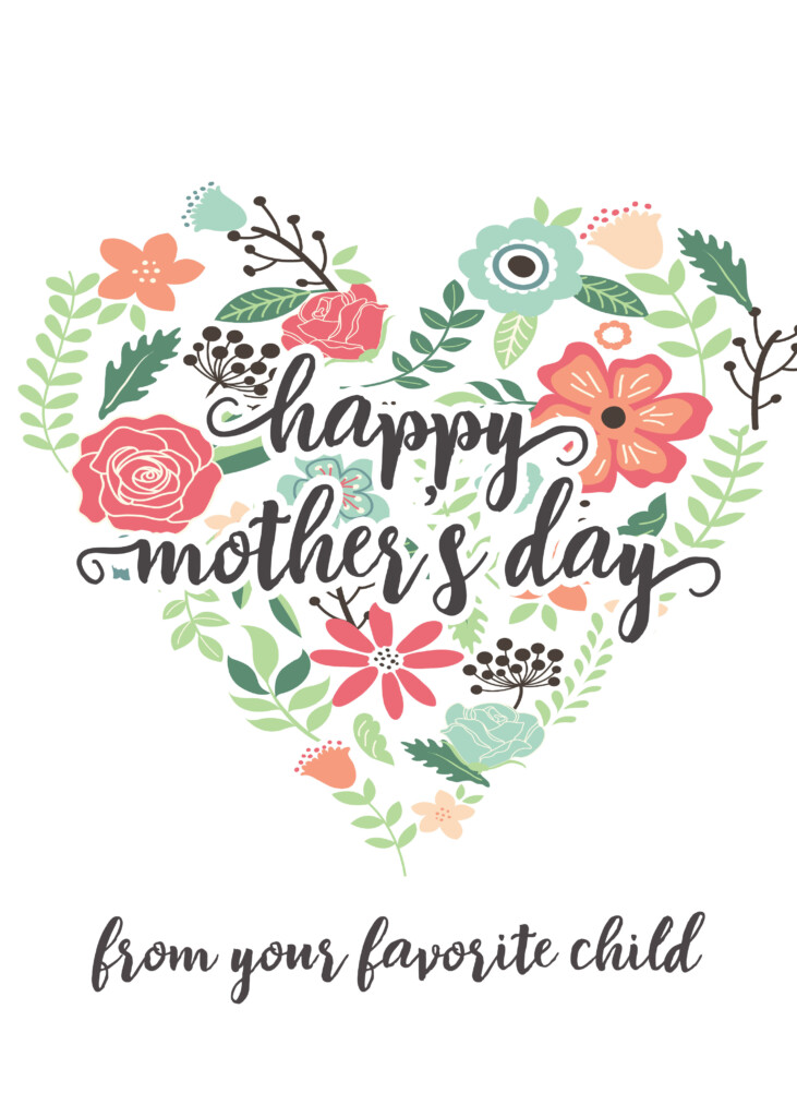 Happy Mothers Day Messages Free Printable Mothers Day Cards