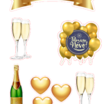 Happy New Year Free Printable Cake Topper Oh My Fiesta