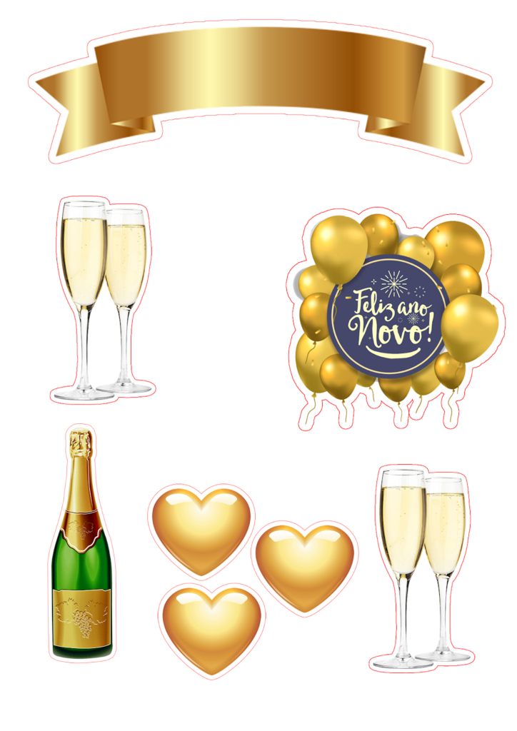 Happy New Year Free Printable Cake Topper Oh My Fiesta 