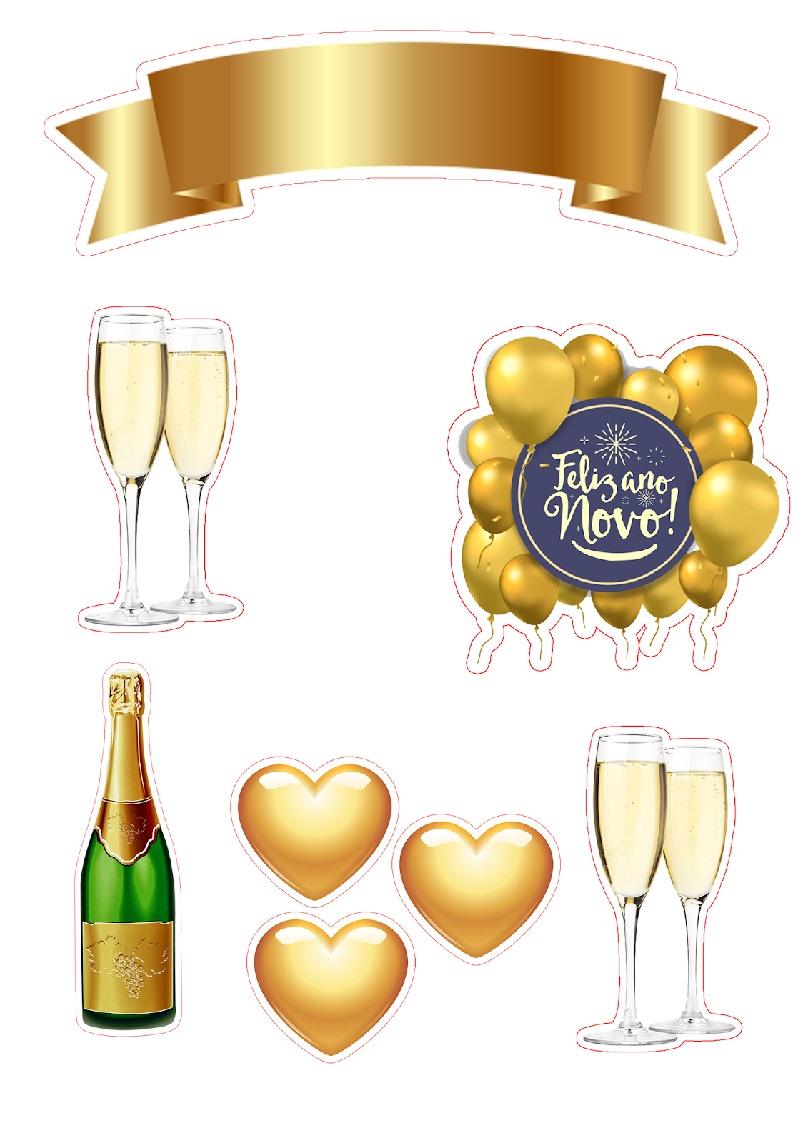 Happy New Year Free Printable Cake Topper Oh My Fiesta