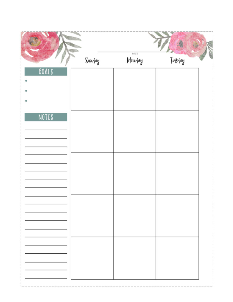 Happy Planner Free Printable Pages Floral Paper Trail 