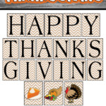 Happy Thanksgiving Printable Banner Set Woo Jr Kids