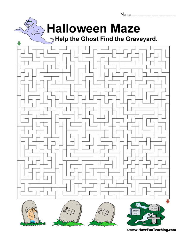 Hard Halloween Maze Have Fun Teaching