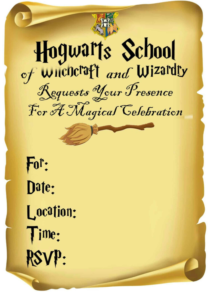 Harry Potter Invitations free Printables Fun Money Mom