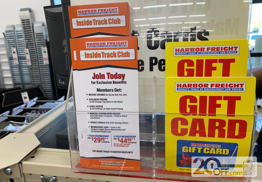 Printable Gift Card From Harbor Freight