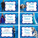 INSTANT DOWNLOAD Food Labels Disney Frozen Birthday By