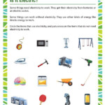 Is It Electric View Free 1st Grade Science Worksheets