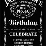 Jack Daniels Birthday Invitation Template Free Jack