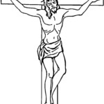 Jesus On The Cross Coloring Page Free Printable Coloring