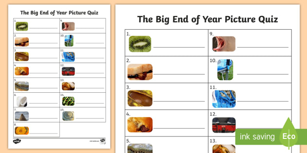 KS1 Close Up Image Quiz Printable Worksheet teacher Made 