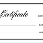 Latest Blank Gift Certificate Template Which Can Be Used