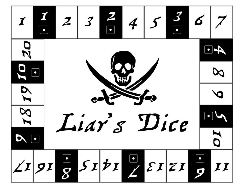 Liar s Dice Board Game Printable NewFreePrintable liar-s-dice-board-game-printable-newfreeprintable
