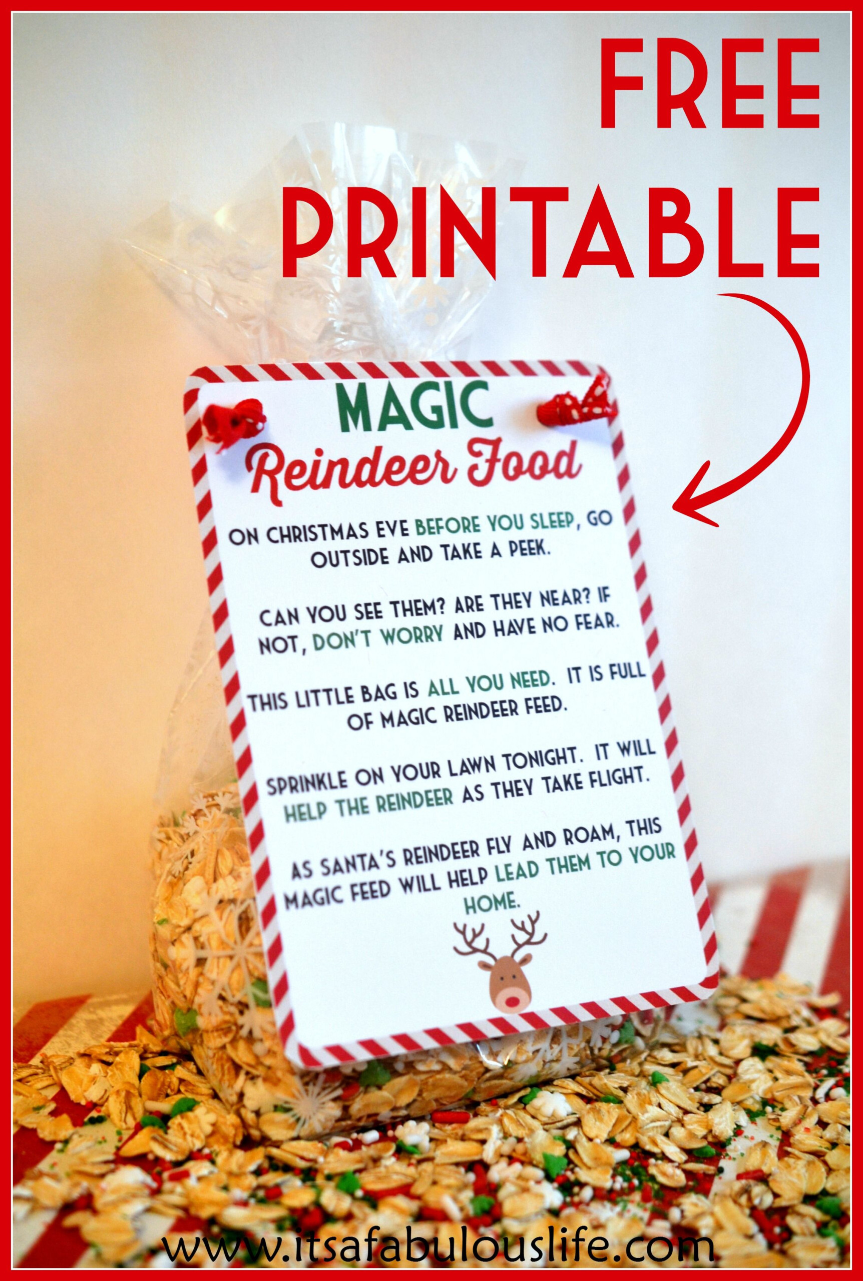 Magic Reindeer Food Poem Free Printable It s A 