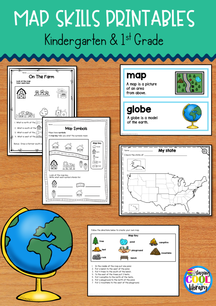Map Skills Printables For Kindergarten And First Grade 