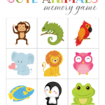 Match The Animals Memory Games Download Free Printables
