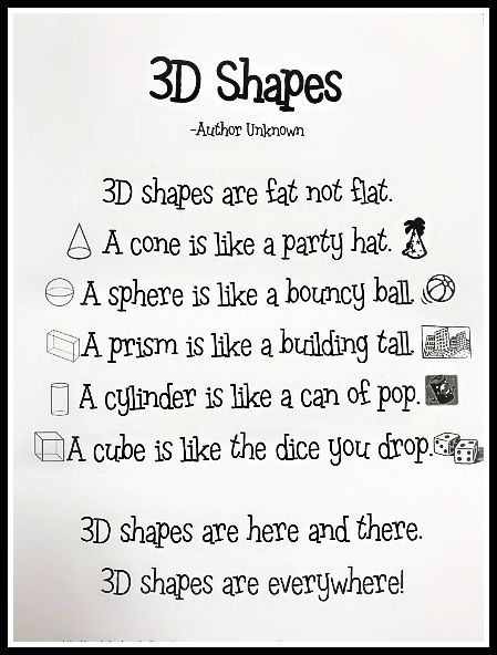 Math Poem 3rd Grade Poem Used To Introduce And Remember 