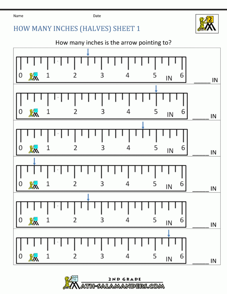 Measurement Math Worksheets Measuring Length