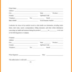 Medical Release Form Template Business