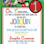 Mickey Mouse Clubhouse Free Printable Birthday Invitations