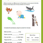Moving Around View Free First Grade Science Worksheet