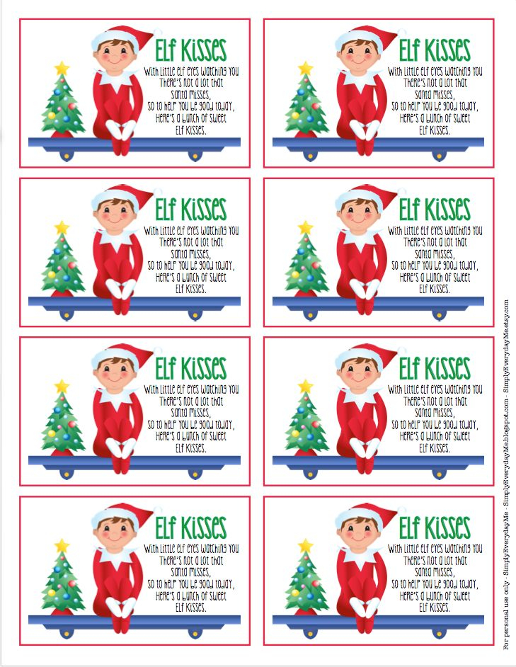 Mrs Santa Kisses Printable Labels Yahoo Image Search 