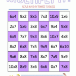 Multiplication Games For 4th Graders Worksheets Times