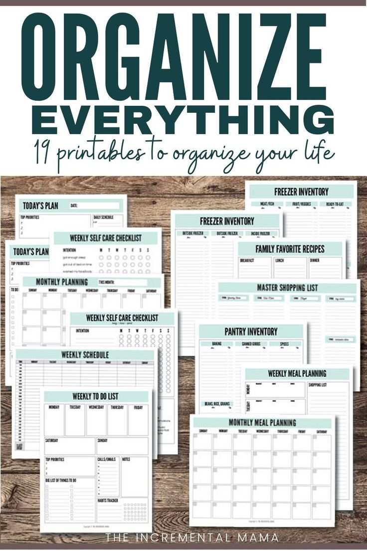 My Life Organized Printables Bundle Instant Download 