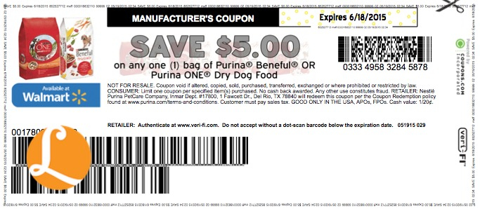 New 5 1 Purina Beneful Dry Dog Food Coupon FREE At Rite