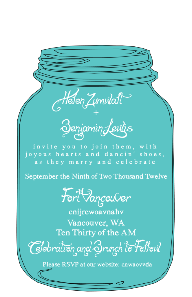 New Mason Jar Wedding Invitation Suite Mason Jar Wedding 