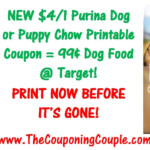 NEW Purina Dog Chow Natural Printable Coupon 0 99 Dog