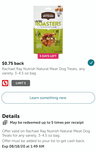 New Rachael Ray Coupons Pay 1 25 For Nutrish Dog Treats 