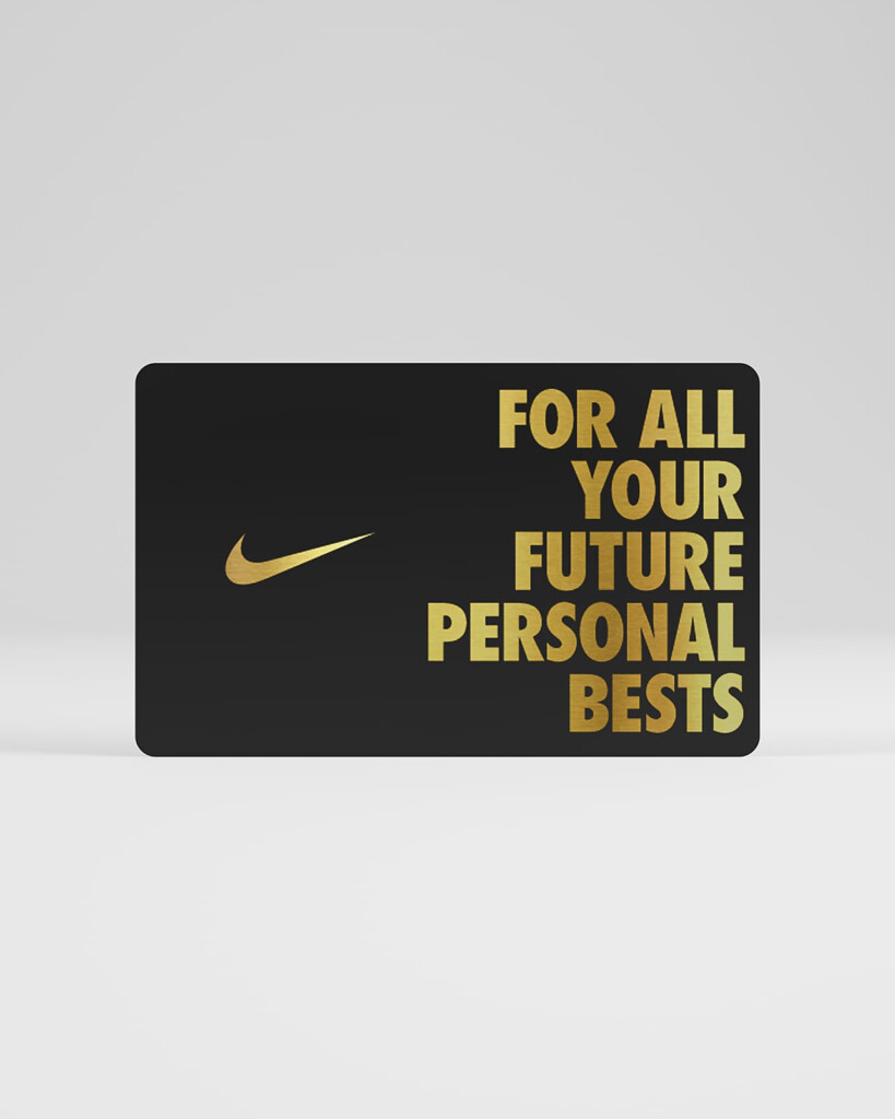Nike Printable Gift Card