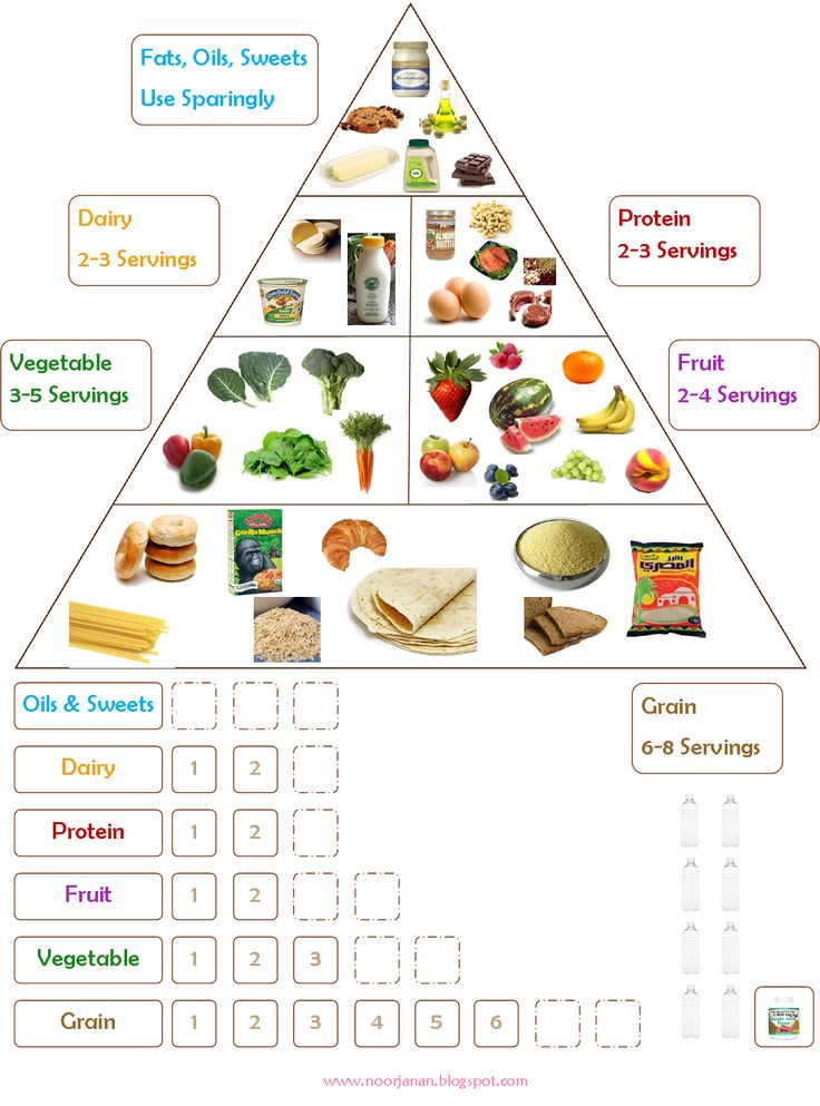Noor Janan Homeschool Food Chart Food Pyramid Kids 