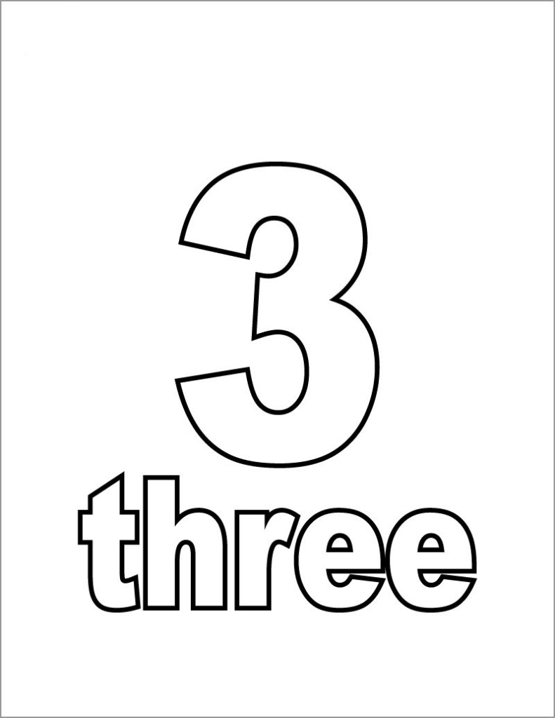 Thing 3 Printable Image