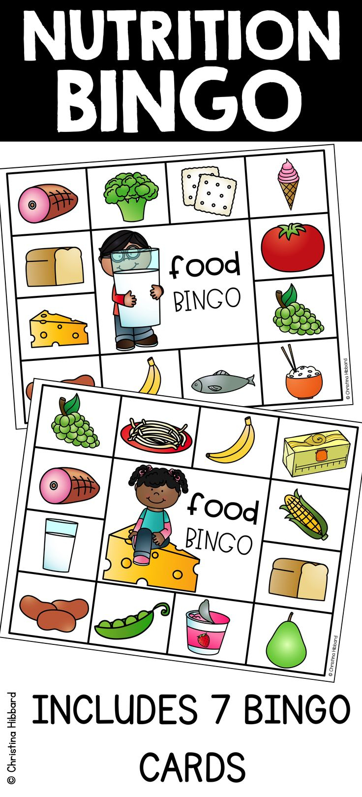 Nutrition Bingo Nutrition Activities Preschool Food 