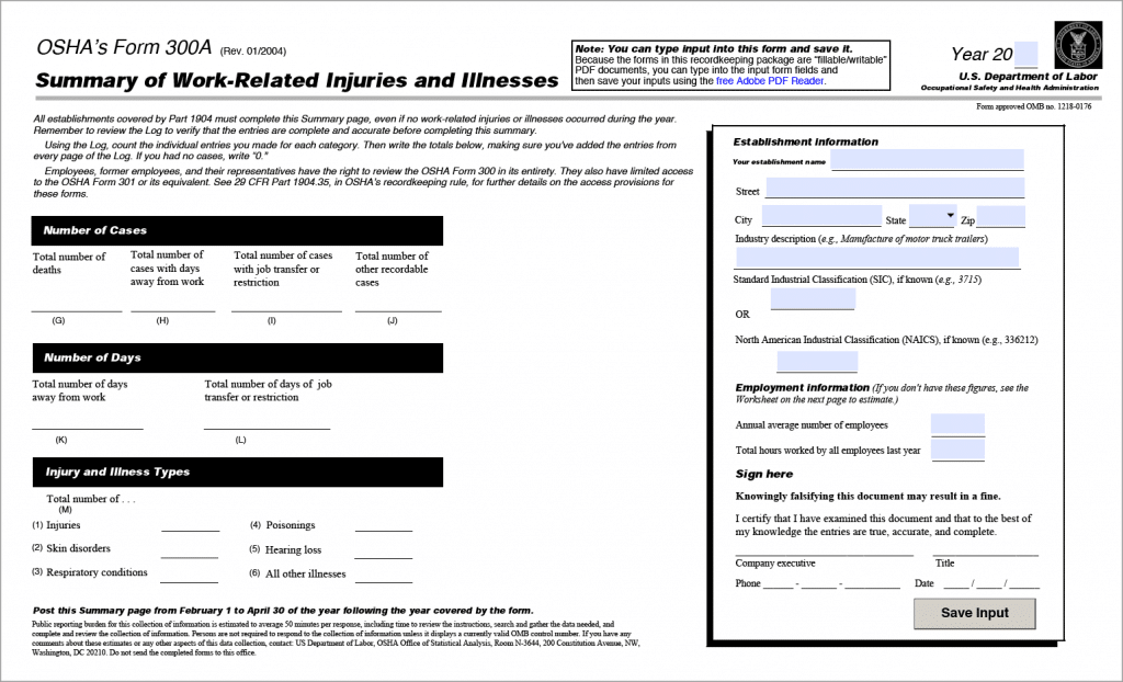 OSHA s Final Rule To Improve Tracking Of Workplace Injury 