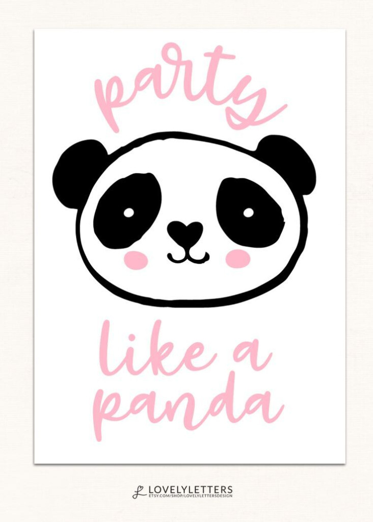 Party Like A Panda Printable Party Like A Panda Print 