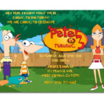Phineas And Ferb Birthday Printable Invitation By DesignsbyIan