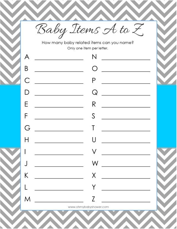 Pin On Baby Shower Games Free Printables