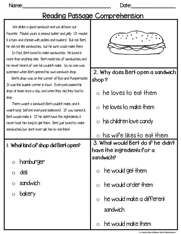 2nd Grade Printable Reading Booklets