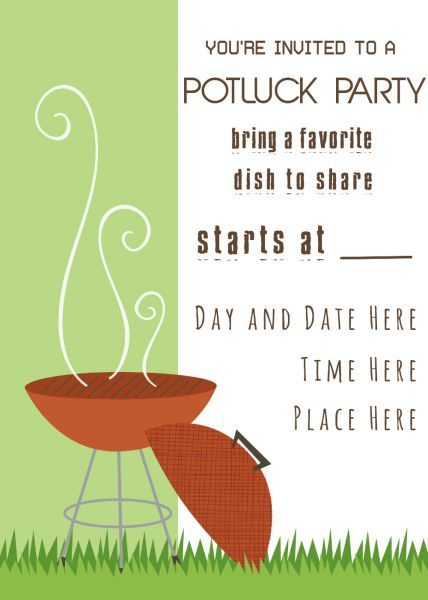 Potluck Invitation 35 Free Templates Amazing Ideas And 